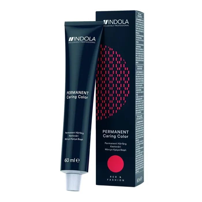 Краска для волос Indola Permanent Caring Color 7.35 – Средний блонд золотистый красное дерево (4045787932300)