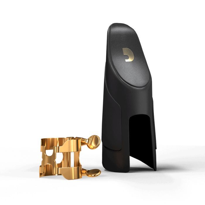 Лігатура для саксофонів D'Addario H-Ligature & Cap For Tenor Saxophone Gold-Plated (HTS1G)