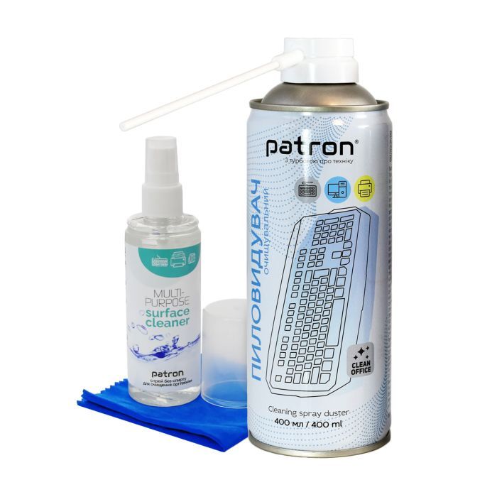 Универсальный чистящий набор Patron spray duster 400ml F3-020 +spray f/technF3-025 (CS-PN-BUNDL-10)