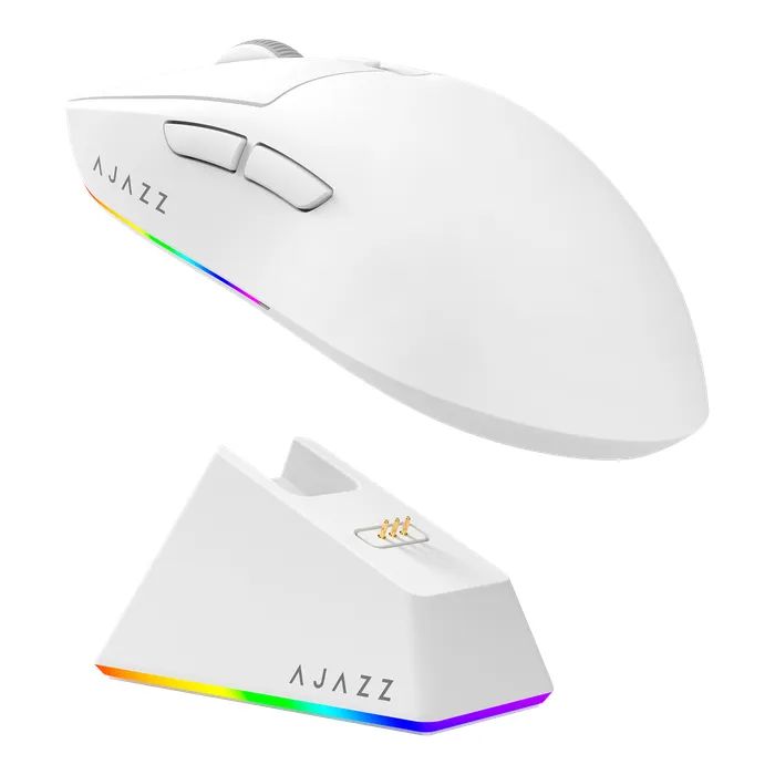 Мишка Ajazz AJ139 V2 MC Wireless/Bluetooth/USB White (AJ139-V2-MC-W) зображення 2