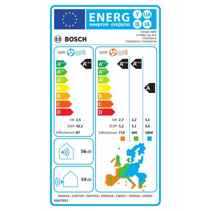 Кондиціонер Bosch CL7000i RAC 2,6 (7733703119) зображення 5