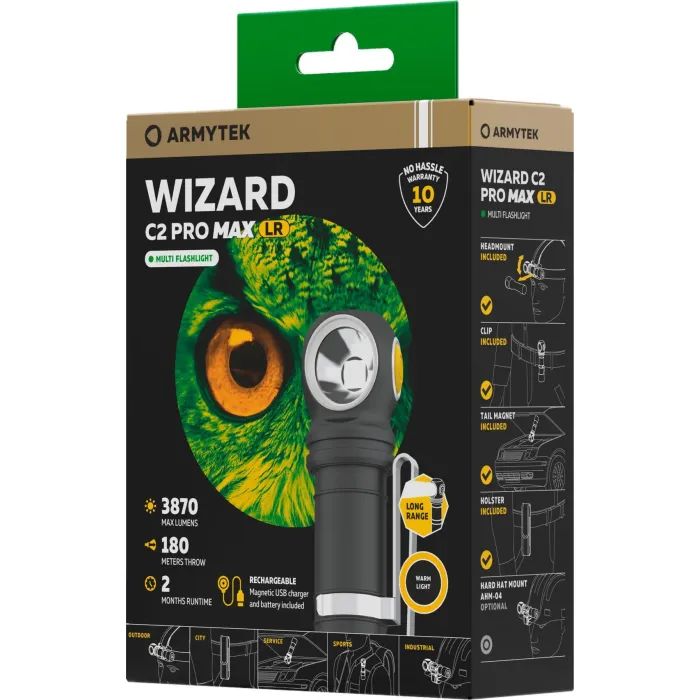 Ліхтар Armytek Wizard C2 Pro Max LR Warm (F06702W) зображення 4