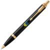 Ручка шариковая Parker IM 17 UKRAINE Black GT BP Трезубец сине-желтый (22032_T0016u) изображение 3