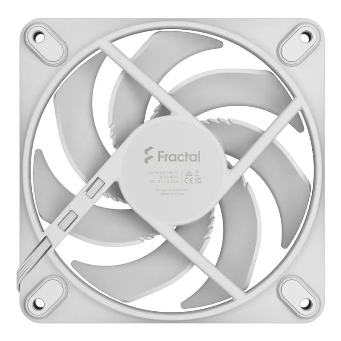 Кулер до корпусу Fractal Design Momentum 12 White (FD-F-MO1-1202) зображення 4