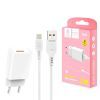 Зарядное устройство Denmen 1xUSB 2.4A + cable USB to Lightning white (DC01L-WH) изображение 3
