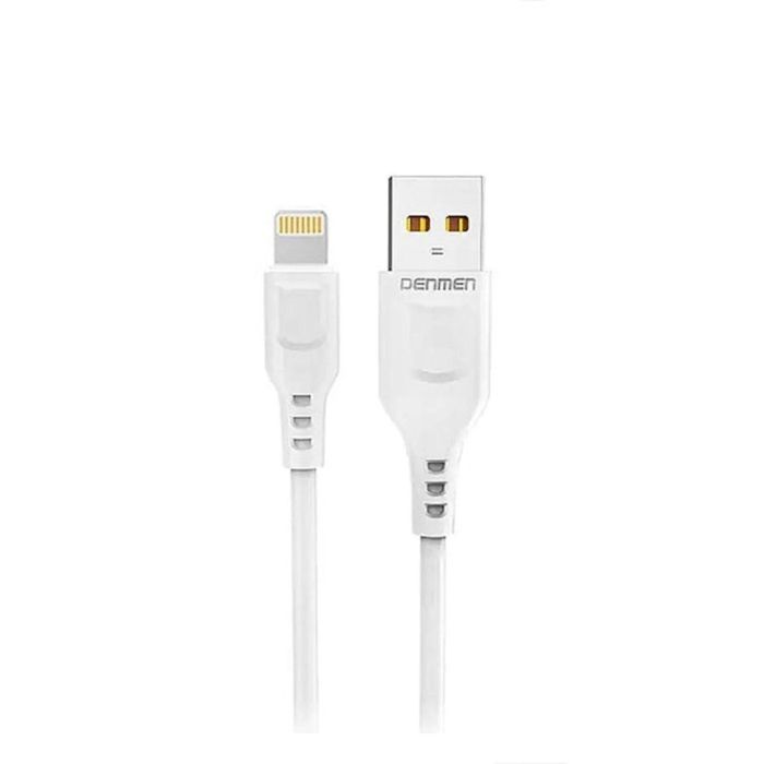 Зарядное устройство Denmen 1xUSB 2.4A + cable USB to Lightning white (DC01L-WH) изображение 5