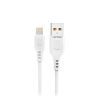 Зарядное устройство Denmen 1xUSB 2.4A + cable USB to Lightning white (DC01L-WH) изображение 5