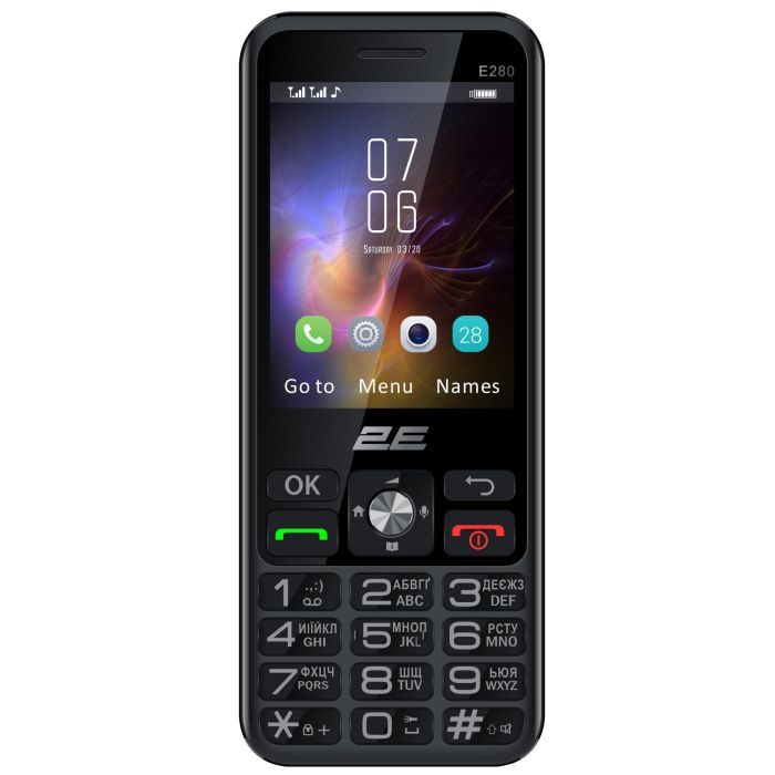 Мобильный телефон 2E E280 2025 Black (694743656220) изображение 2