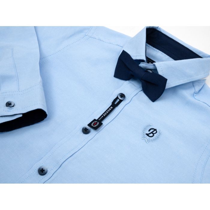 Рубашка детская Breeze с бабочкой (G-454-98B-blue) изображение 3 Рубашка детская Breeze с бабочкой (G-454-98B-blue) изображение 3