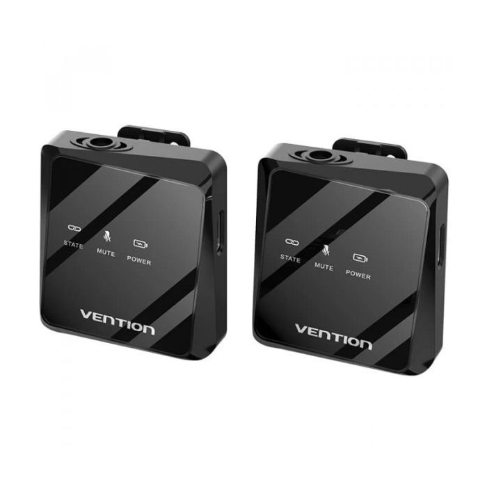 Мікрофон Vention USB-C 2-Pack Wireless Lavalier Black (NCBB0)