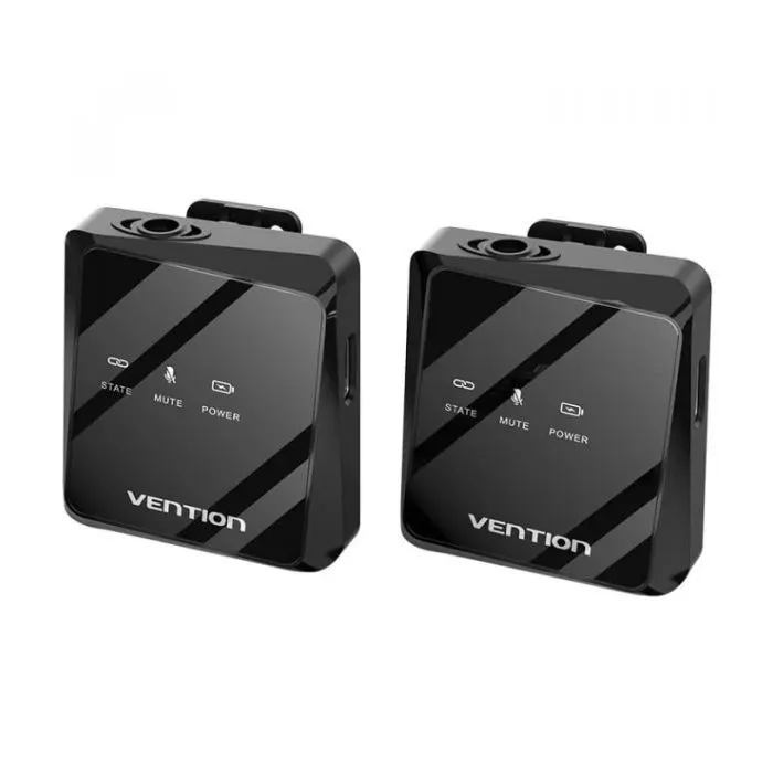 Мікрофон Vention USB-C 2-Pack Wireless Lavalier Black (NCBB0)