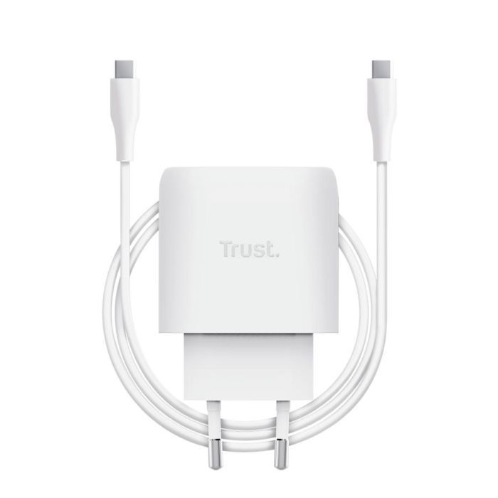 Зарядний пристрій Trust USB-C 45W GaN PD/PPS white (25522_TRUST) зображення 4