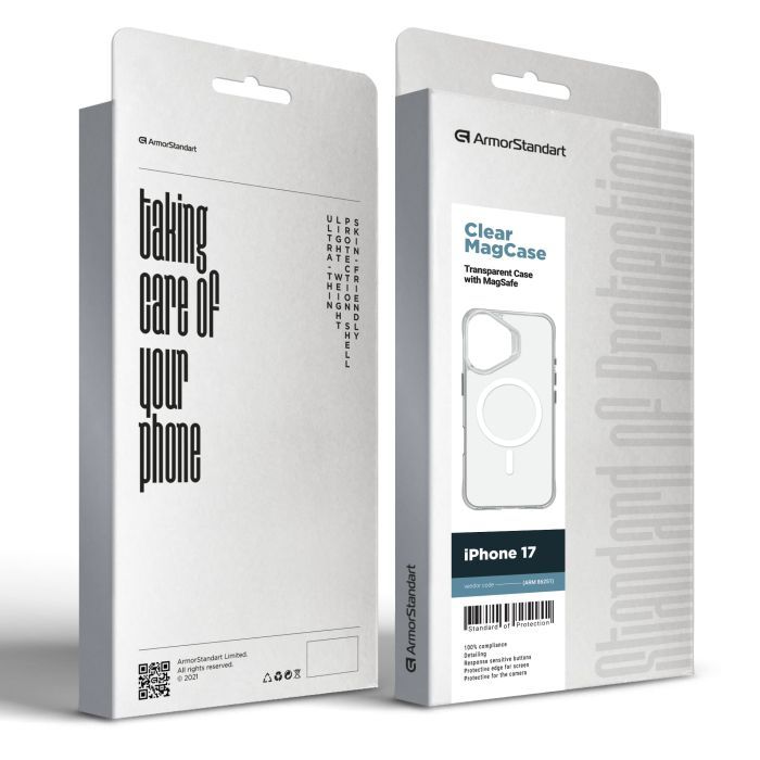 Чехол для мобильного телефона Armorstandart Clear MagCase Apple iPhone 17 Transparent (ARM86251) изображение 5