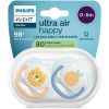 Пустушка Philips AVENT Ultra Air 0-6 місяців 2 шт жовто-блакитна (SCF080/23) зображення 2