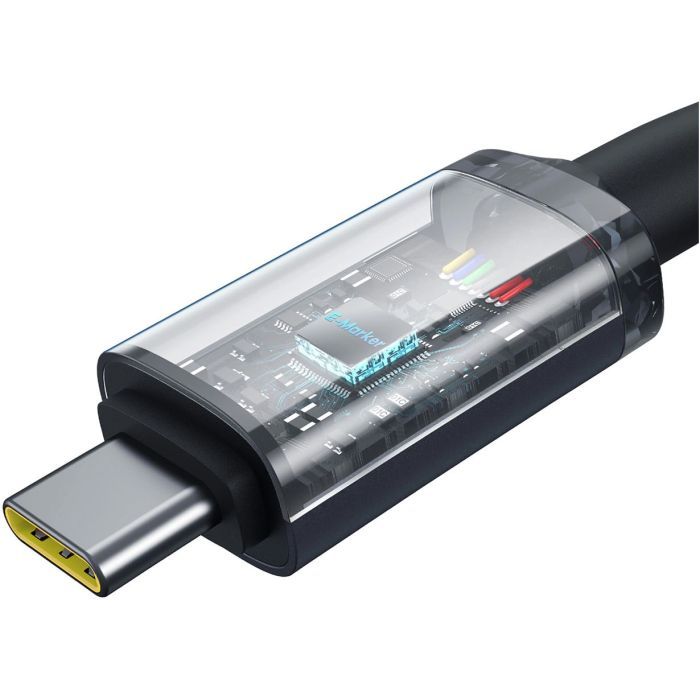 Дата кабель USB-C to USB-C 1.5m 100W USB3.2 20Gb black Baseus (P10318204111-00) зображення 5