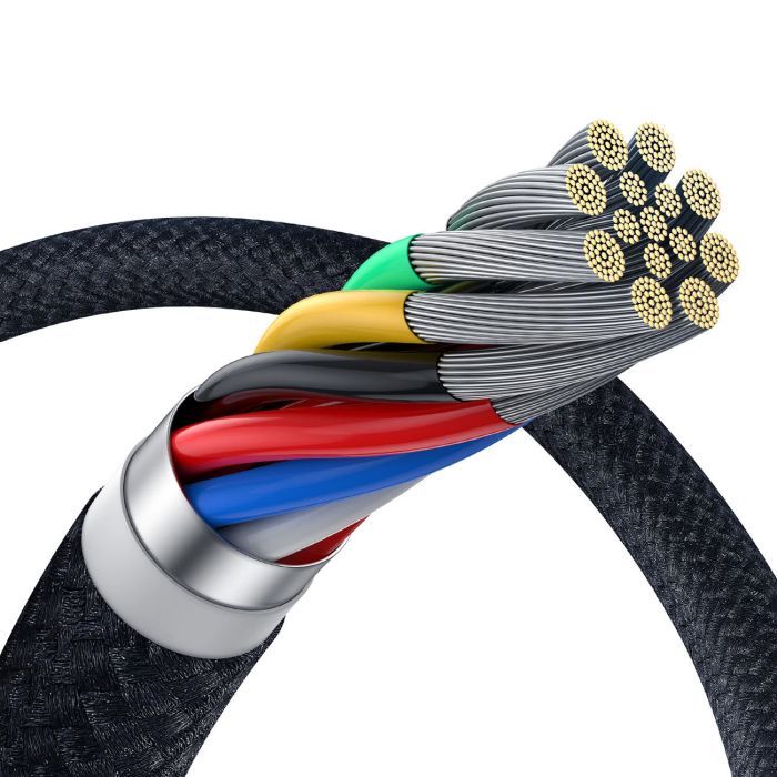 Дата кабель USB-C to USB-C 1.5m 100W USB3.2 20Gb black Baseus (P10318204111-00) зображення 6