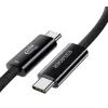 Дата кабель USB-C to USB-C 1.0m Thunderbolt 4 240W 8K60Hz black Essager (EXCTT4-PL01-P) зображення 2