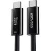 Дата кабель USB-C to USB-C 1.0m Thunderbolt 4 240W 8K60Hz black Essager (EXCTT4-PL01-P) зображення 3
