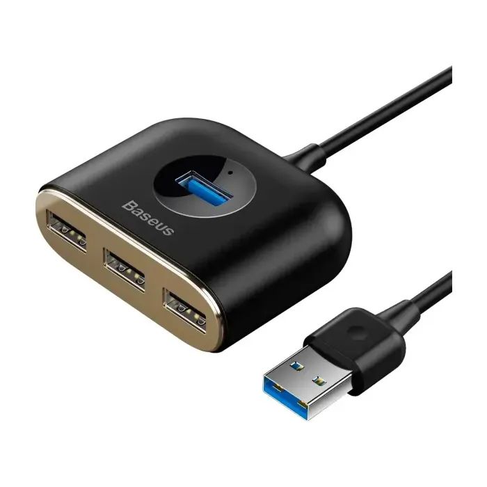 Концентратор Baseus USB 3.0 to 1xUSB 3.0 + 3xUSB 2.0 1.0m (CAHUB-AY01) зображення 2