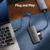 Концентратор Ugreen USB-C to 2xUSB 3.2 + 2xUSB-C 10Gbps CM480 gray (30758) изображение 4