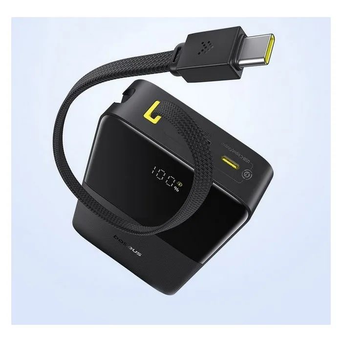 Батарея універсальна Baseus EnerFill FC51 Bipow2 Pro 20000mAh 22,5W build-in cable USB-C black (E0027701) зображення 2