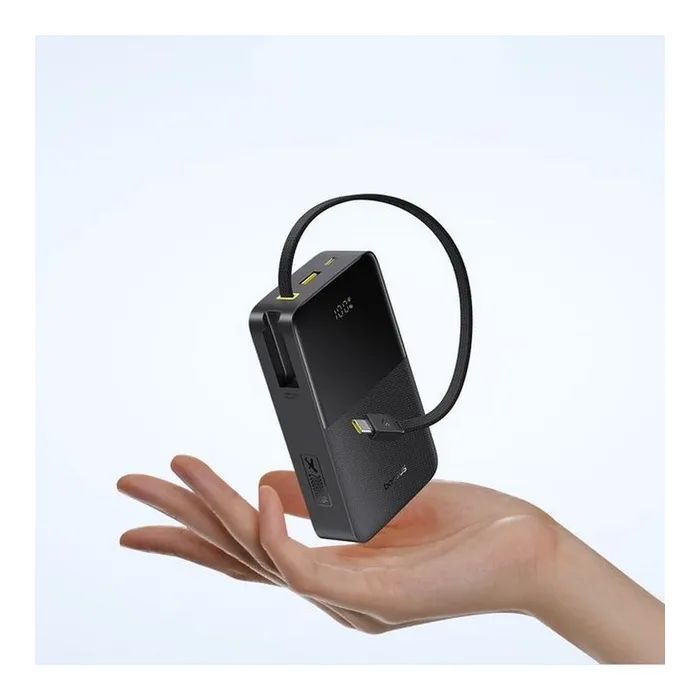 Батарея універсальна Baseus EnerFill FC51 Bipow2 Pro 20000mAh 22,5W build-in cable USB-C black (E0027701) зображення 4