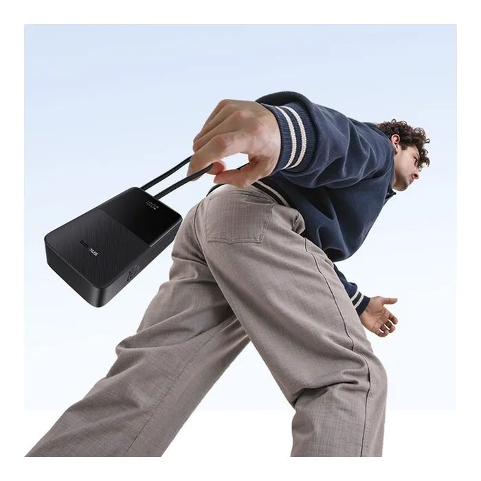 Батарея універсальна Baseus EnerFill FC51 Bipow2 Pro 20000mAh 22,5W build-in cable USB-C black (E0027701) зображення 5