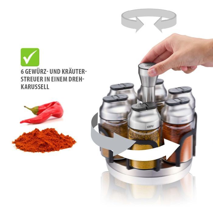 Набор для специй Gefu Kippo 6 емностей по 120 мл (33733) изображение 5