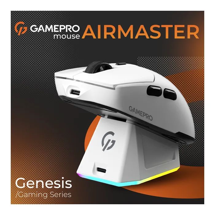 Мишка GamePro Genesis Airmaster Wireless/Bluetooth/USB Black (GM167B) зображення 9
