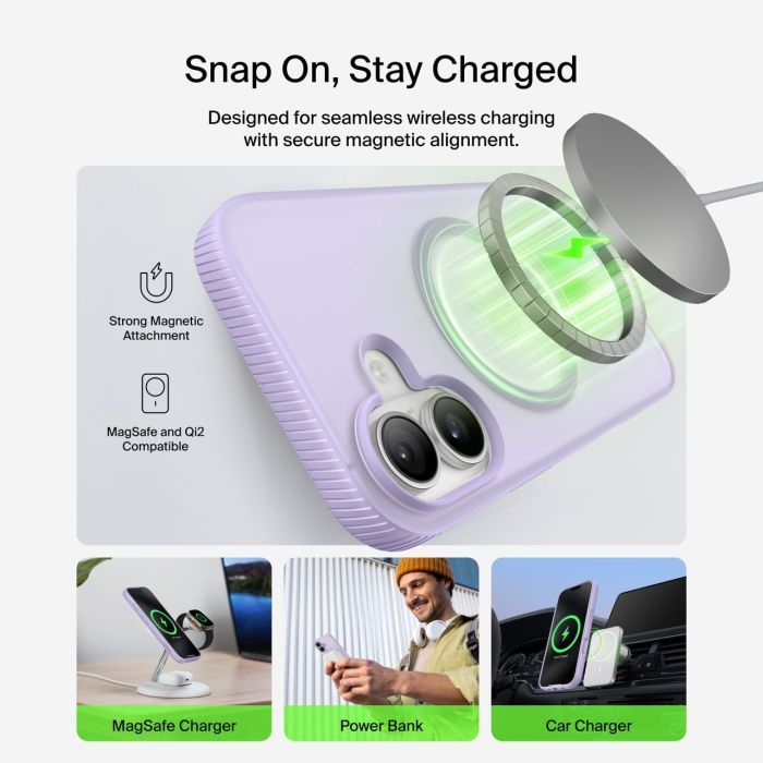 Чехол для мобильного телефона Belkin Magnetic Protective Grip iPhone 17 Sage (MSA034HQSE) изображение 11