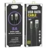 Дата кабель USB 2.0 AM to USB-C 1.0m 3A braided dark green SkyDolphin (USB-000582) изображение 2