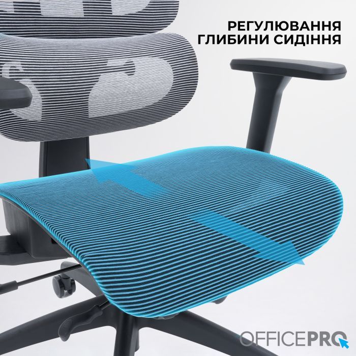 Офісне крісло OfficePro Skyline OC680-B-G-G (OC680-B-G-G) зображення 10