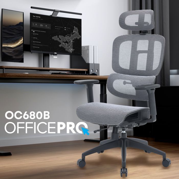 Офісне крісло OfficePro Skyline OC680-B-G-G (OC680-B-G-G) зображення 7