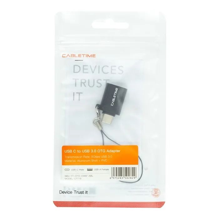 Переходник OTG USB 3.0 AF to USB-C Cabletime (CA913688) изображение 3