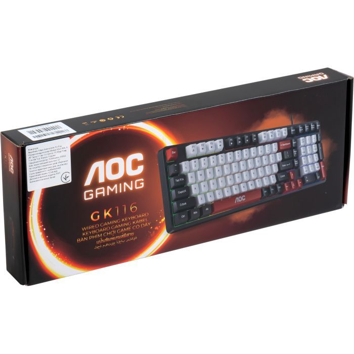 Клавиатура AOC GK116B LED USB UA Black (GK116B/97) изображение 12