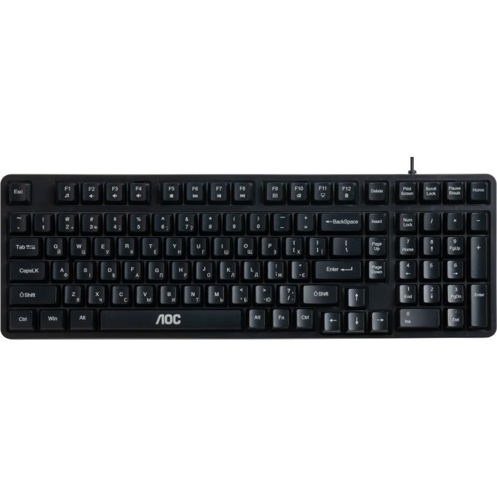 Клавиатура AOC GK116B LED USB UA Black (GK116B/97) изображение 3