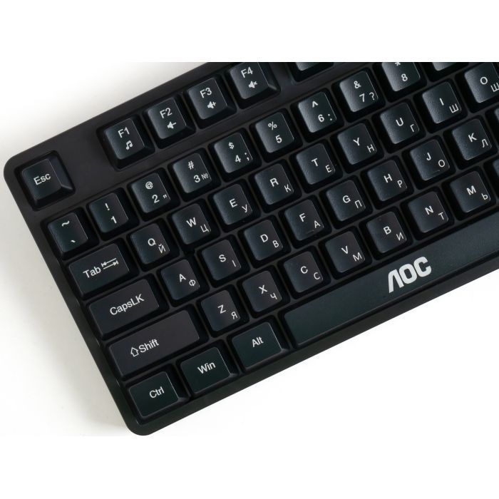 Клавиатура AOC GK116B LED USB UA Black (GK116B/97) изображение 9