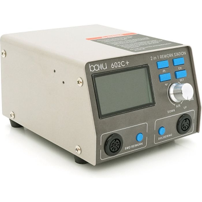 Паяльная станция Bakku BA-602C+ фен, паяльник, цифровая индикация, DC:220V, 4A, 750W (BA-602C+) изображение 4
