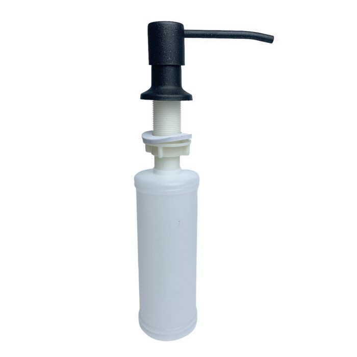 Мойка кухонная Adamant Horizon чорний + змішувач + дозатор + ополіскувач склянок + коланд (4824296106303) изображение 3