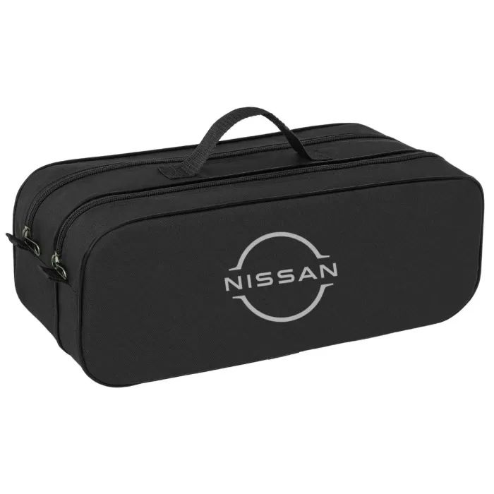 Сумка-органайзер Poputchik в багажник Nissan NEW LOGO чорна (03-150-2Д)