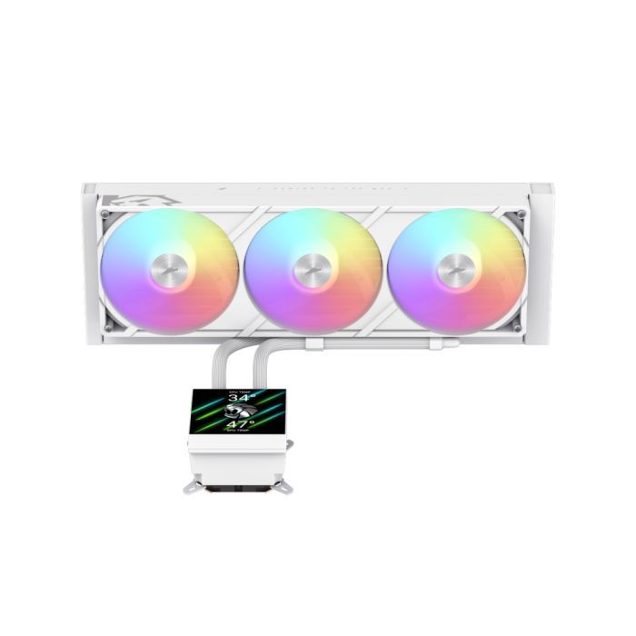 Система рідинного охолодження Gamemax GLACIER 360 LCD WH зображення 2