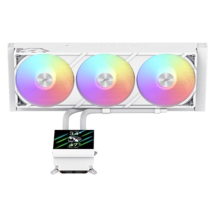 Система рідинного охолодження Gamemax GLACIER 360 LCD WH зображення 5