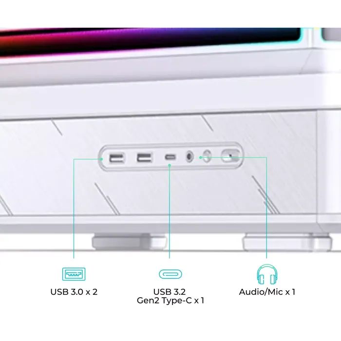 Корпус для ПК JONSBO D200 White зображення 5