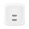 Зарядное устройство Belkin 2xUSB-C PD67W GaN PPS white (WCH020KQWH) изображение 2