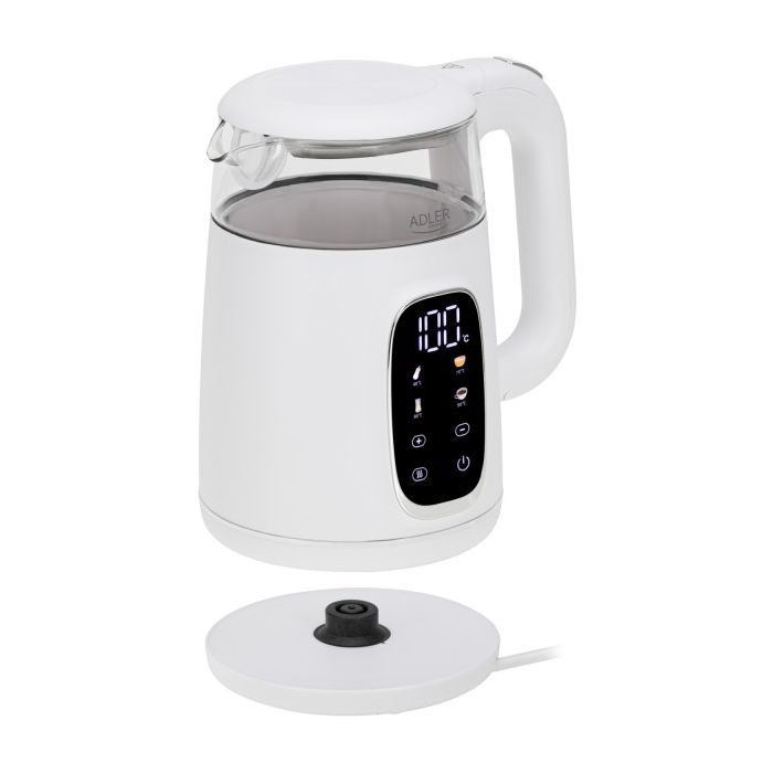 Электрочайник Adler AD 1305 white silver изображение 4