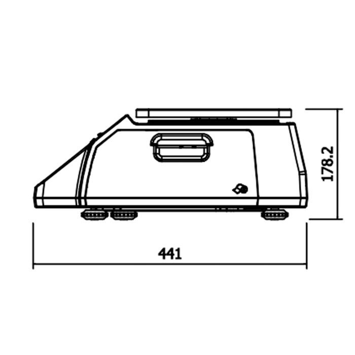 Весы торговые CAS CL-5200-B без стойки (CL-5200-B) изображение 3