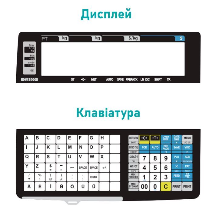 Весы торговые CAS CL-5200-B без стойки (CL-5200-B) изображение 5