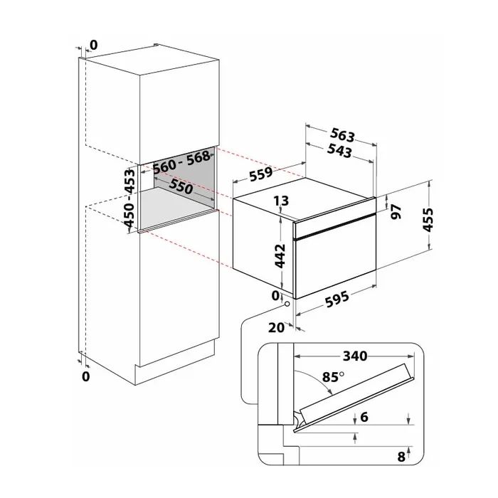 Духова шафа Whirlpool WCW9O7PHTSB зображення 7