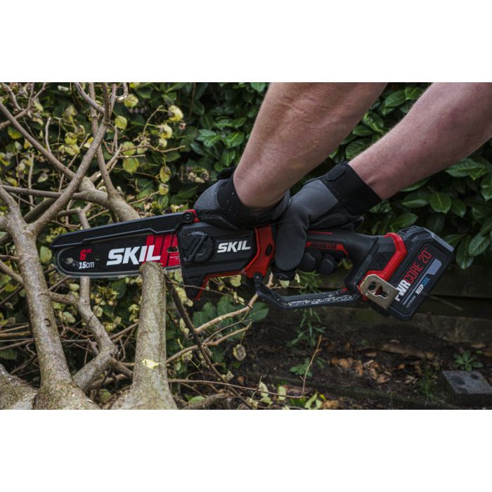 Цепная пила Skil SKIL 0512 CA Li-Ion 20V, аккумуляторная бесщеточная, 2x2.5Ah (GS1E0512CA+BC1E3110A) изображение 5