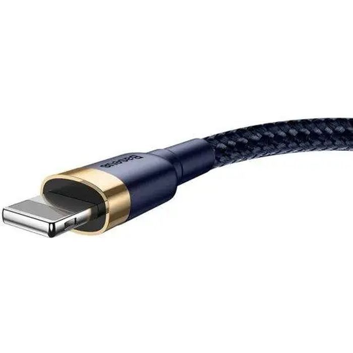 Дата кабель USB 2.0 AM to Lightning 2.0m 1.5A Cafule gold+blue Baseus (CALKLF-CV3) изображение 4